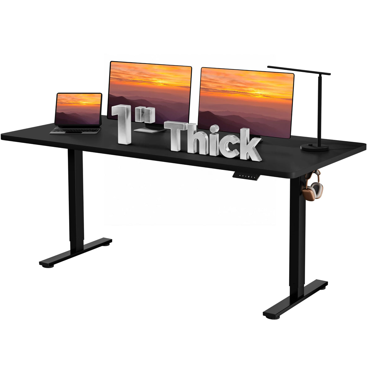79''x31''Dual Motor Adjustable Large Standing Desk for Home Office