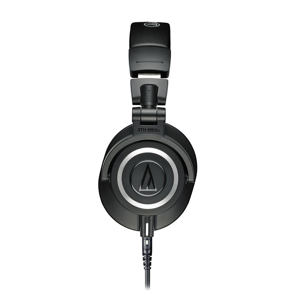 Audio-Technica ATH-M50X Professional Studio Monitor Headphones, Black, Professional Grade, Critically Acclaimed, with Detachable Cable