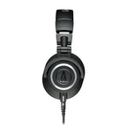 Audio-Technica ATH-M50X Professional Studio Monitor Headphones, Black, Professional Grade, Critically Acclaimed, with Detachable Cable