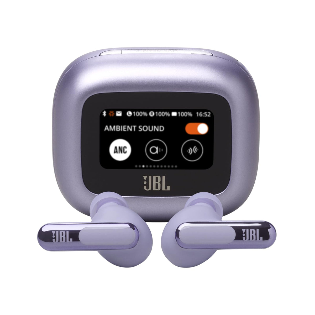 JBL Live Beam 3 - True Wireless Noise-Cancelling Stick-Closed Earbuds, 48Hrs Total Playback, Wireless Charging, 6 Mics for Perfect Calls, Multi-Point Connection, IP55 Waterproof and dustproof (Black)