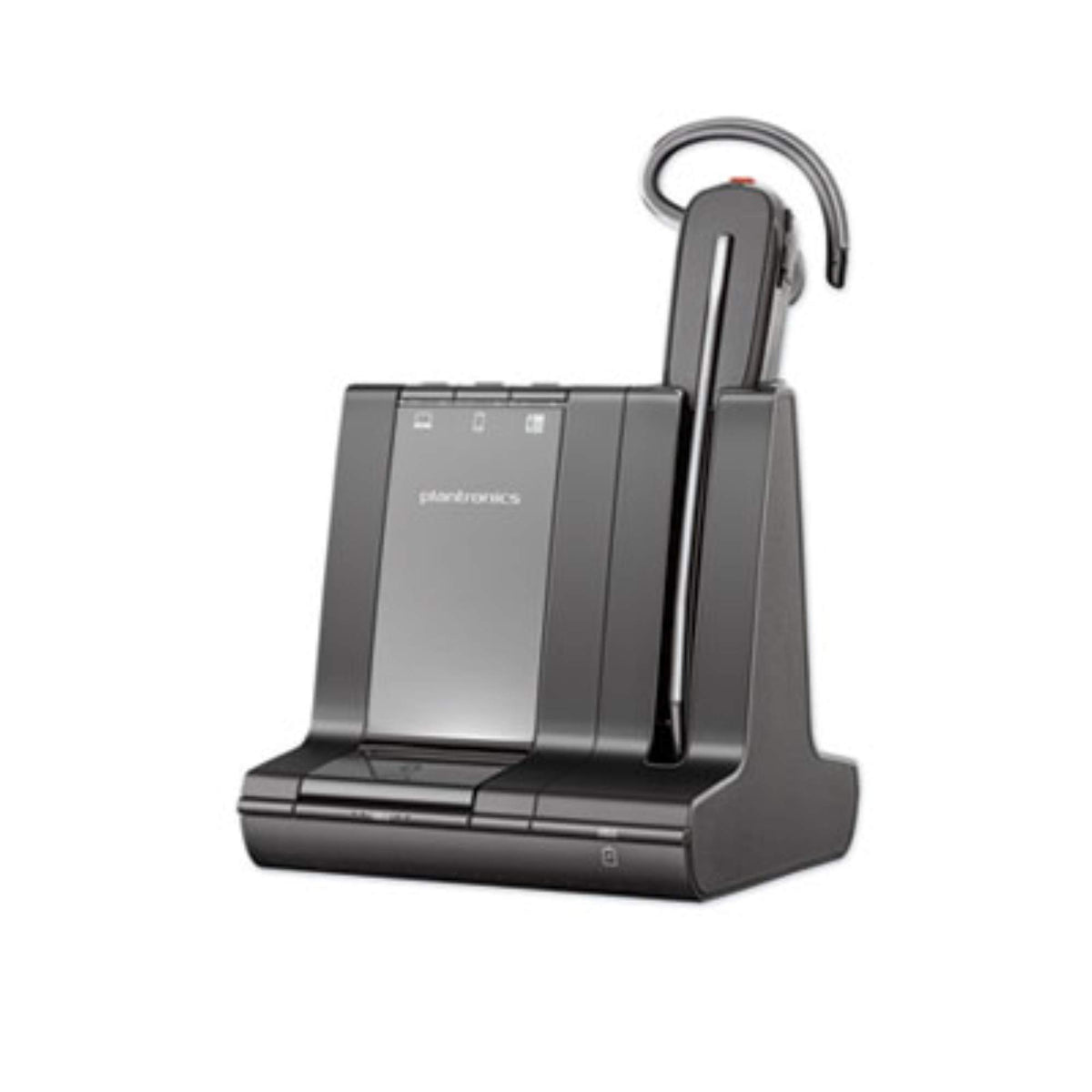 Plantronics - Savi 8240 Office-Wireless DECT Single In-Ear(Mono) Headset-Convertible (3 wearing styles)-Noise Cancelling Mic-Connects to Deskphone/ PC Mac-Works with Teams (Certified), Zoom & more