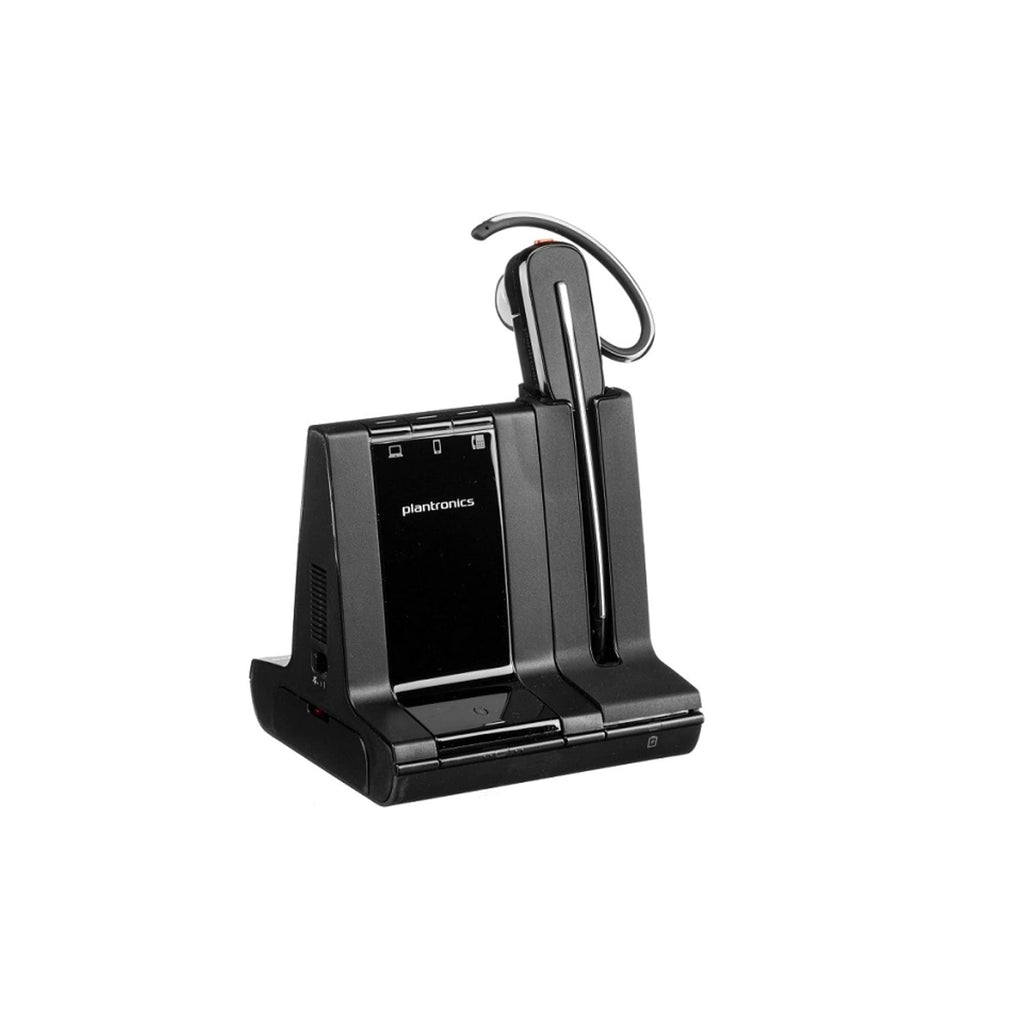 Plantronics - Savi 8240 Office-Wireless DECT Single In-Ear(Mono) Headset-Convertible (3 wearing styles)-Noise Cancelling Mic-Connects to Deskphone/ PC Mac-Works with Teams (Certified), Zoom & more
