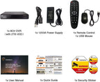 Super HD 1080P 8 Channel DVR Security Recorder with 2TB Hard Drive, Hybrid 6-in-1 CCTV DVR Recorder Compatible with 2MP and 5MP TVI, AHD, CVI, CVBS, RS485 PTZ and IP Security Cameras