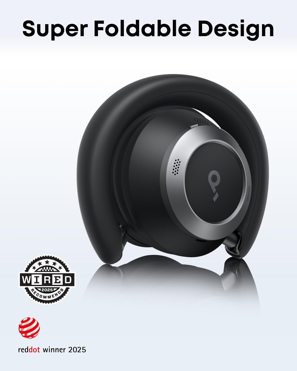 Soundcore Anker Space One Pro Wireless Over-Ear Headphones, Foldable Design