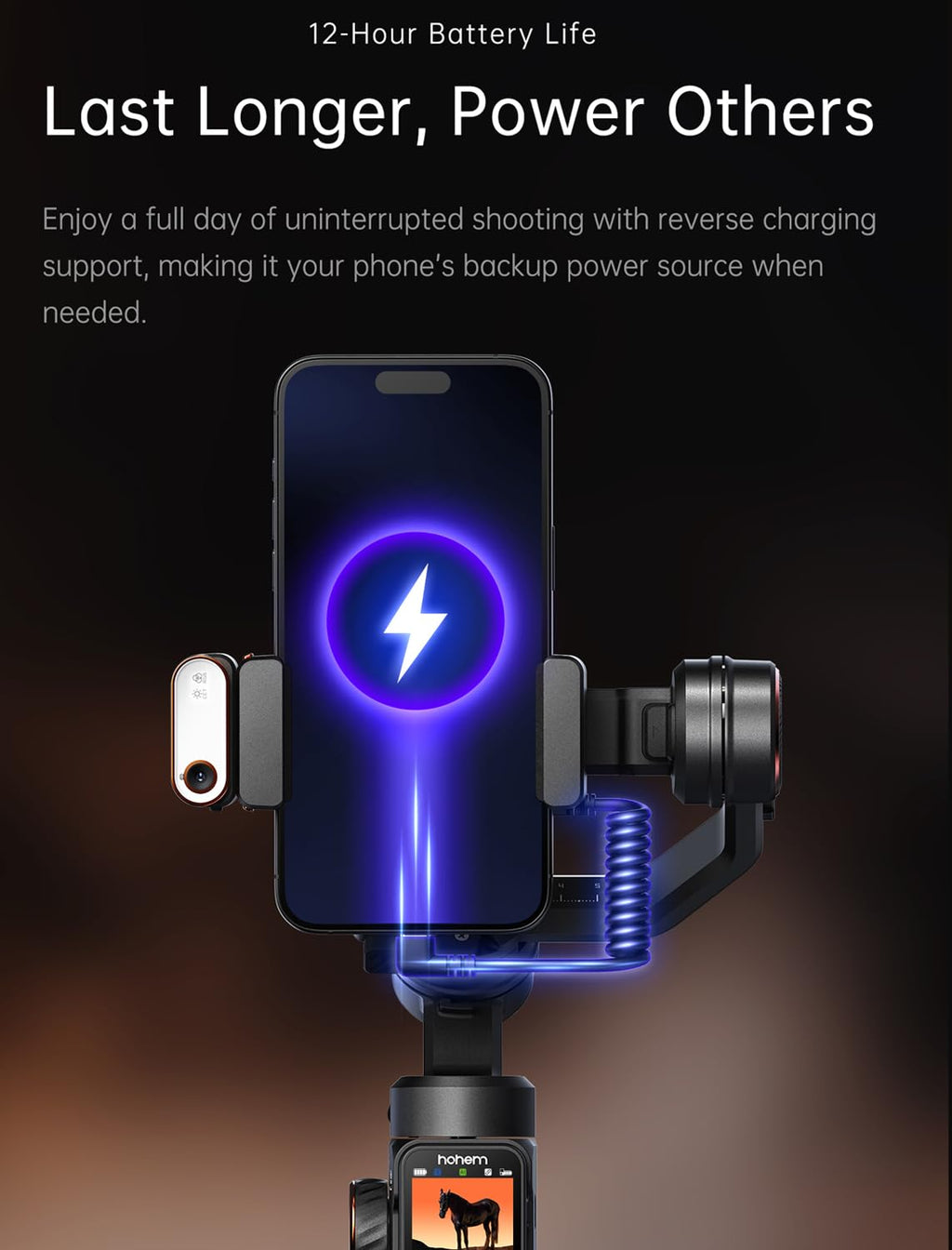 hohem iSteady M7 Gimbal Stabilizer for iPhone, 3-Axis Smartphone Gimbal