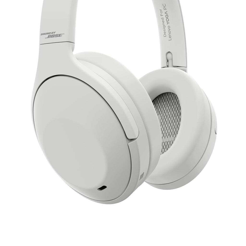 Lenovo Yoga PC Edition Over-Ear Wireless Headphones with Sound by Bose, Hybrid ANC Noise Cancellation, Bluetooth 5.3 Dual Device Connectivity, Touch Controls, 38-Hour Battery Life, Seashell
