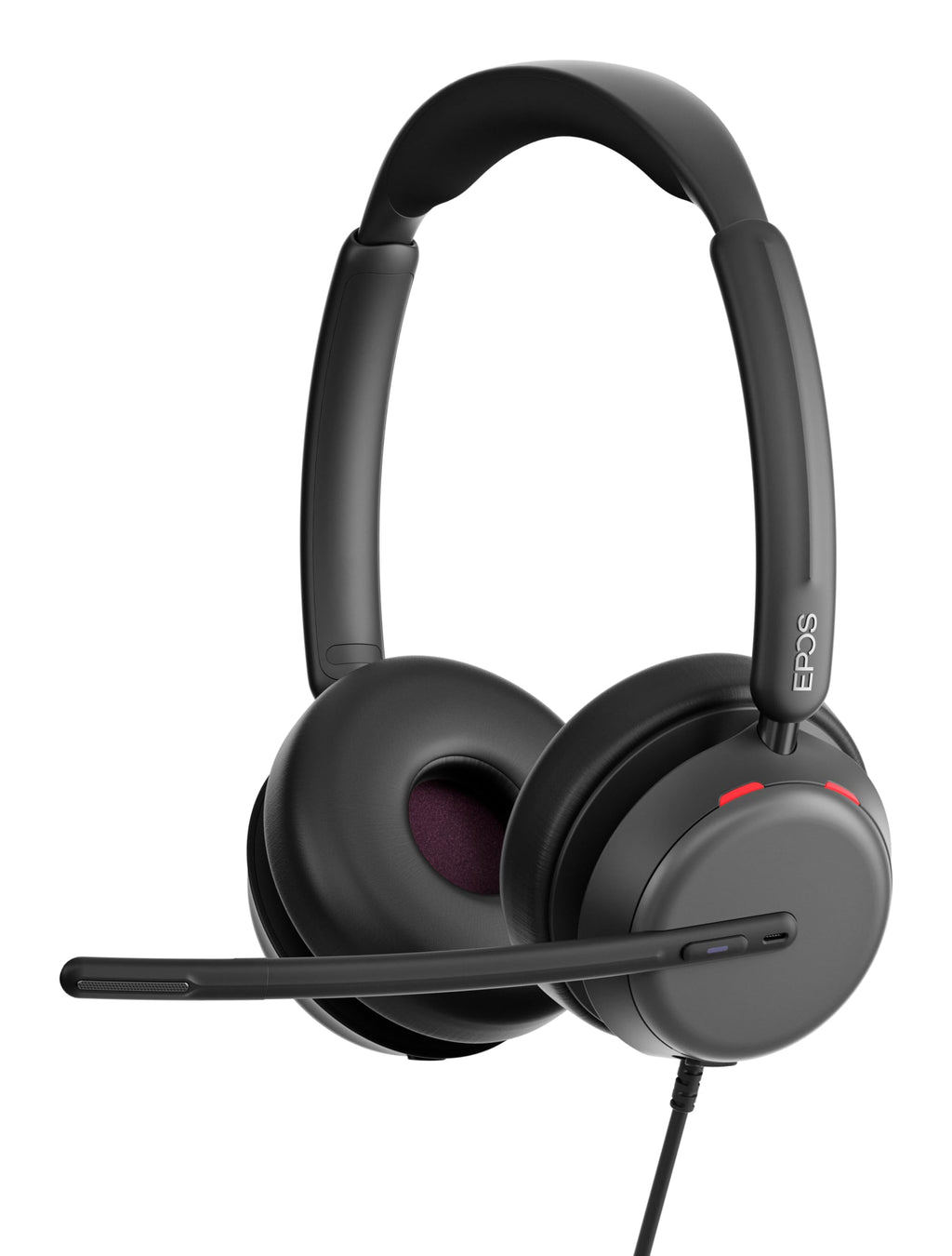 EPOS Impact 860T ANC Dual-Sided Wired Headset with Active Noise Cancellation, Microsoft Teams Certified, USB C and USB A, Super Wideband Audio, Ideal for Office Calls, Zoom, Home & Hybrid Work, Black