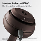 Beats Studio Pro Premium Wireless Over-Ear Headphones- Up to 40-Hour Battery Life, Active Noise Cancelling, Great for Travel & Commuting, USB-C Lossless Audio, Apple & Android Compatible - Deep Brown