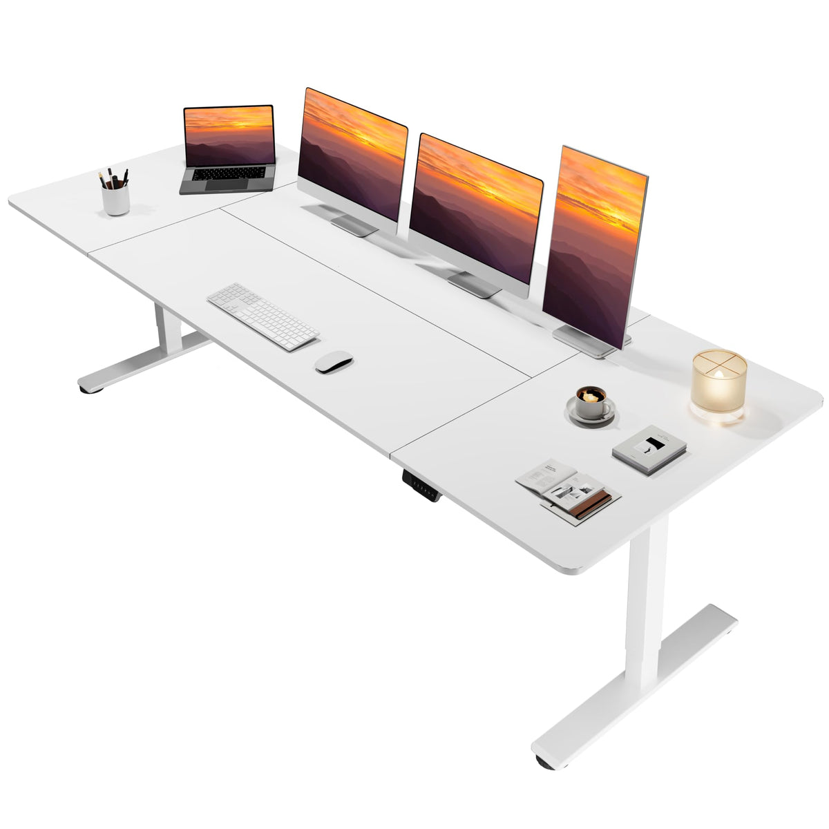 79''x31''Dual Motor Adjustable Large Standing Desk for Home Office