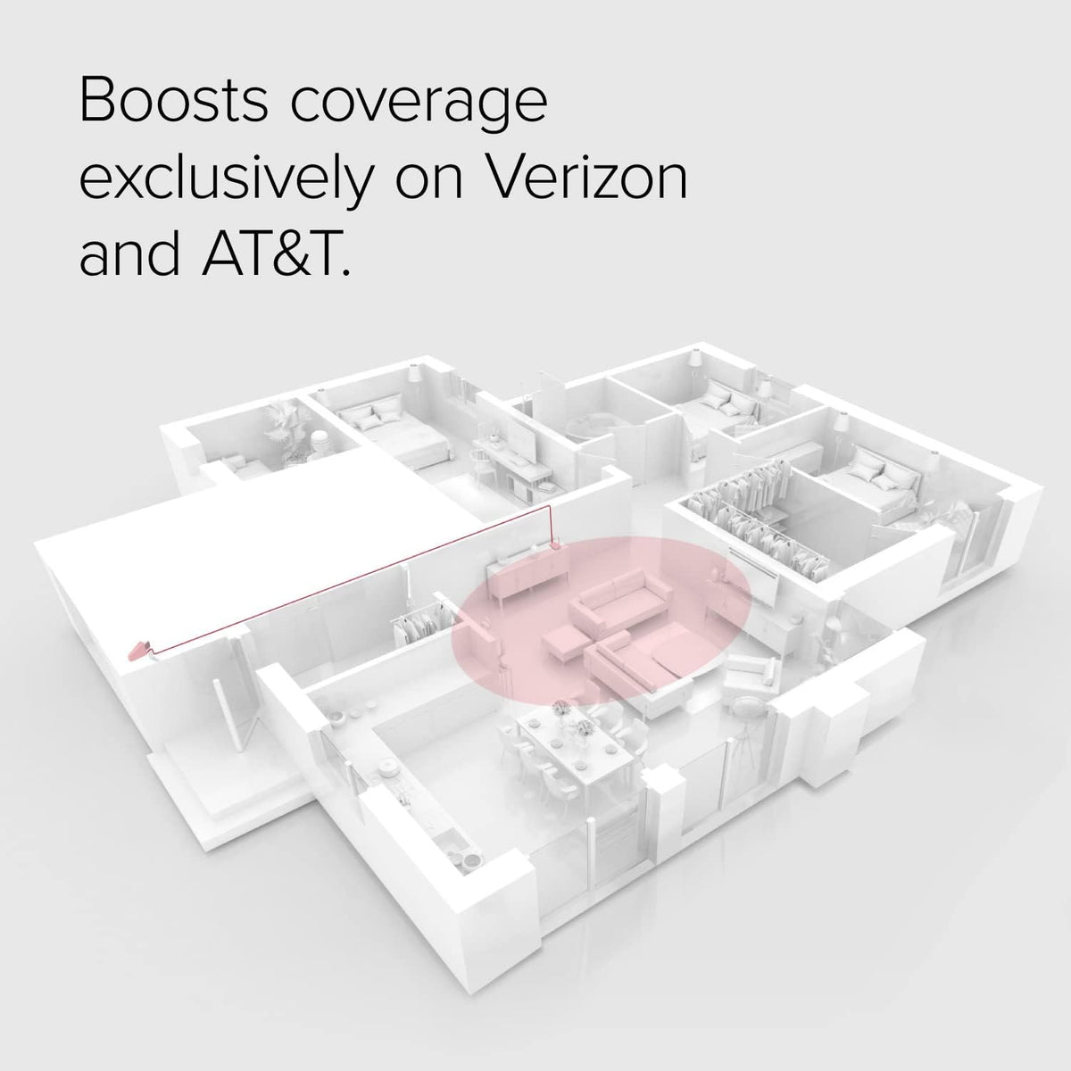 weBoost Home Studio Lite Cell Signal Booster for Verizon and AT&T
