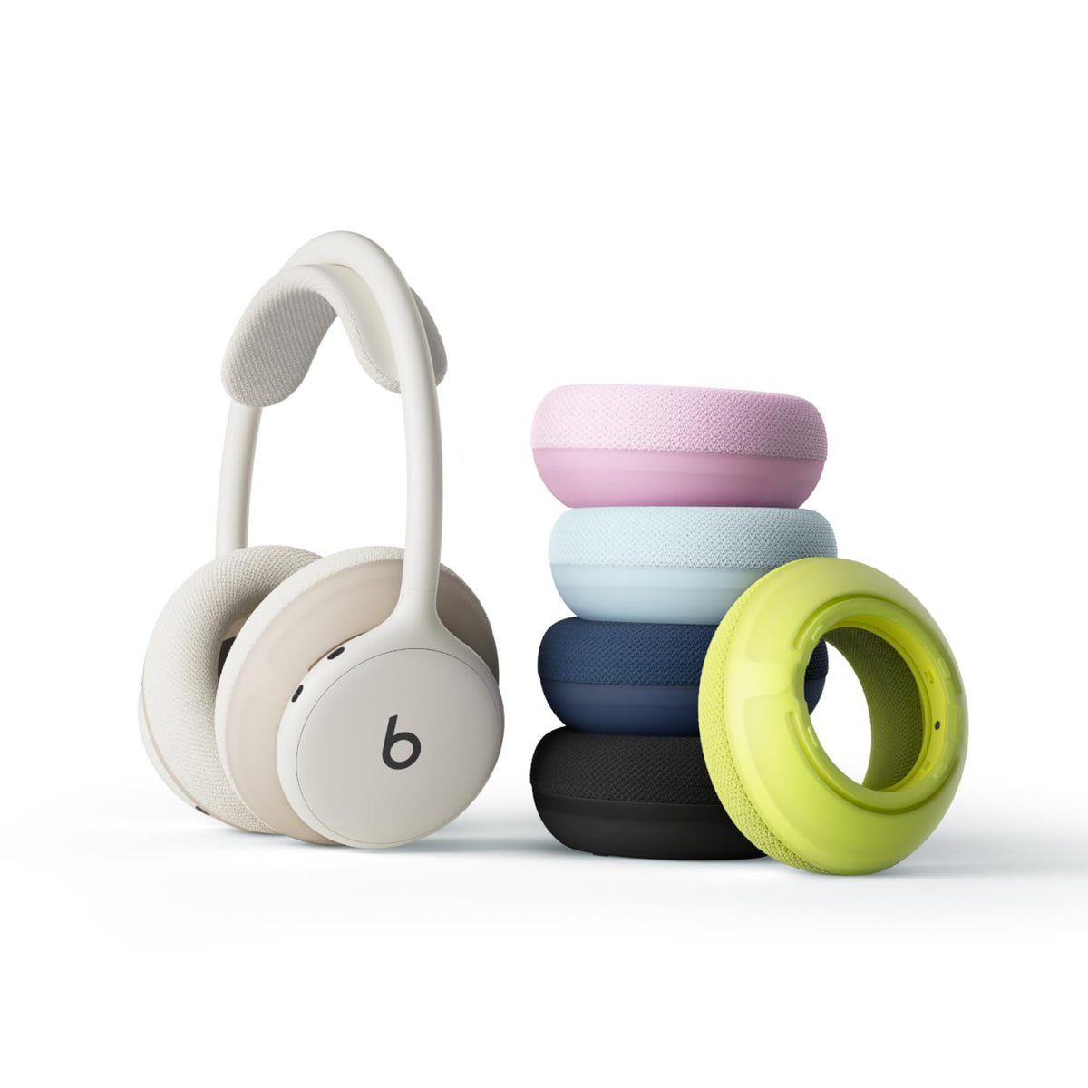 Beats 360 — Over-Ear Headphones with Interchangeable Cushions, Sweat & Water Resistance and Noise Cancellation — Black with Black Performance Knit Cushions