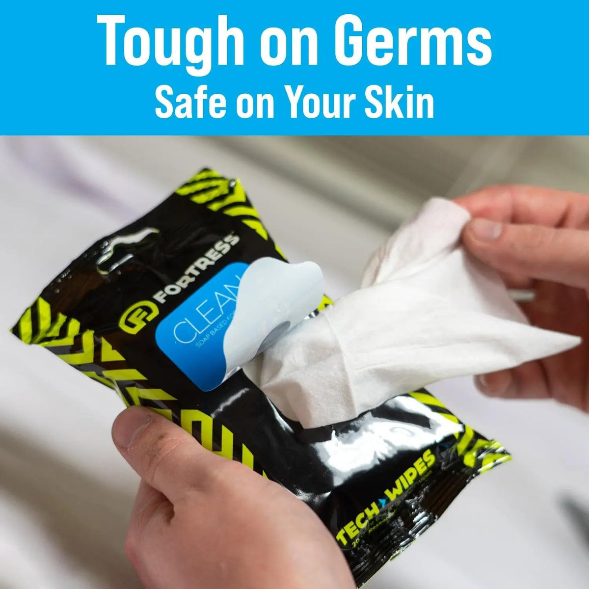 Fortress Electronic Wipes (25 ct, Pack of 72) Screen Cleaner Wipes for Tech