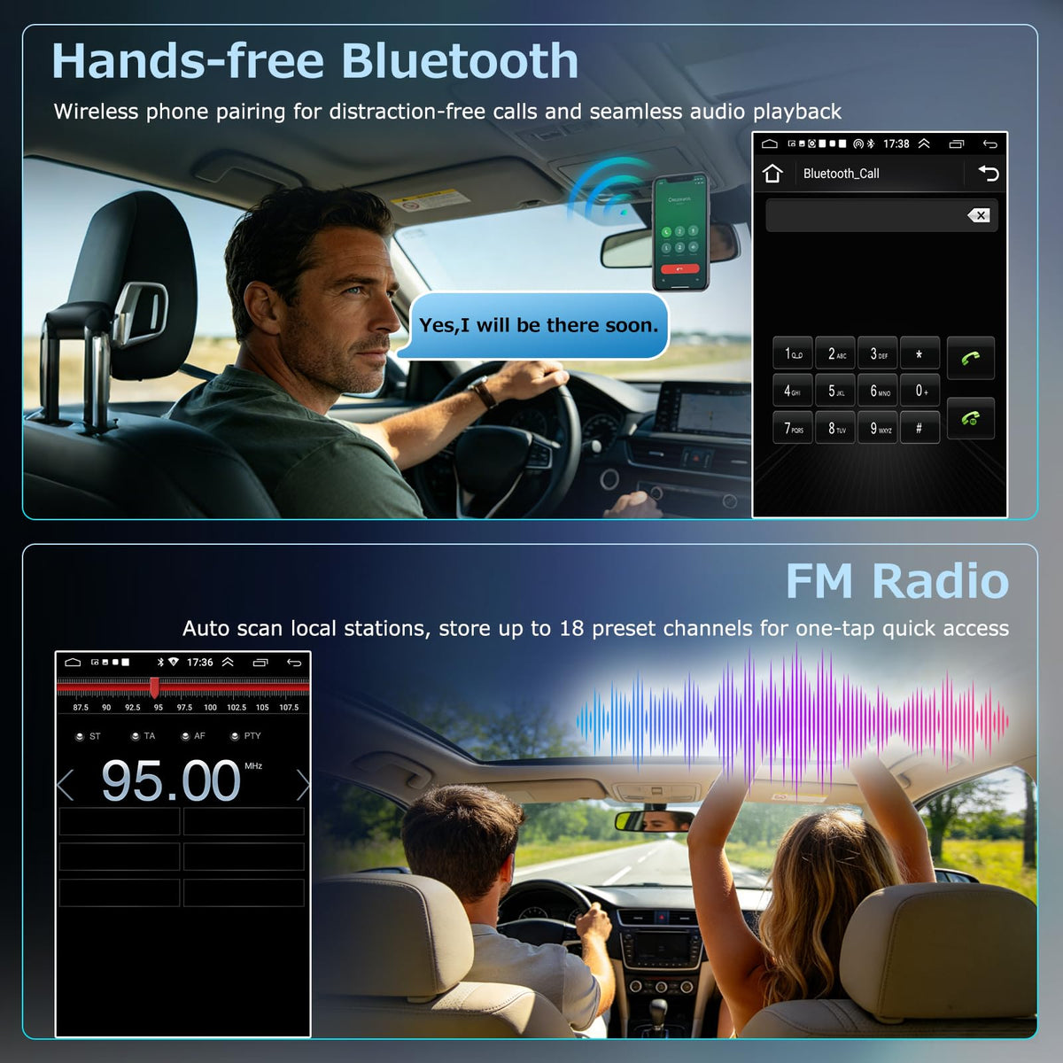 9.7-inch Android 15 Car Stereo for Toyota Tundra 2012