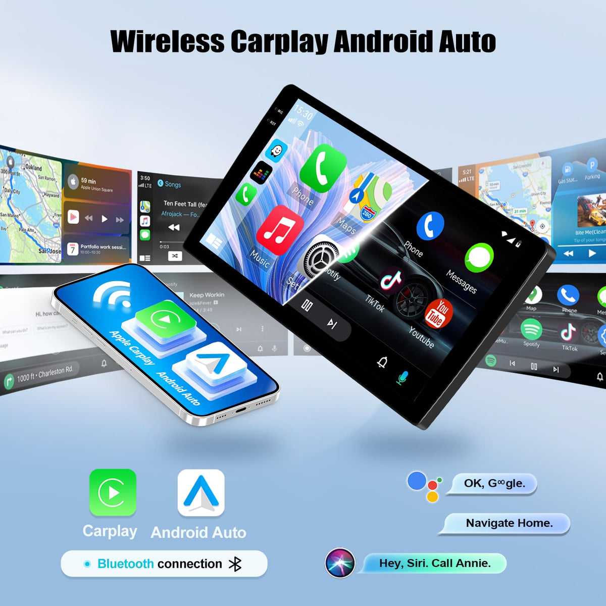 SIXWIN 9'' 4G+128G Android 15 Car Stereo for Honda Civic 2016-2021