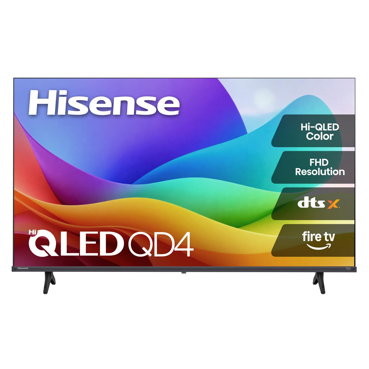 Hisense 40-Inch Class QD4 Series Hi-QLED FHD Smart Fire TV (40QD4QF) - Quantum Dot Color, DTS Virtual: X, Alexa Built in, Slim Bezel Design