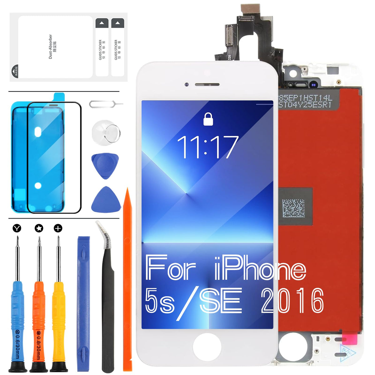 for iPhone 17 Pro Max Screen Replacement 6.9 inch OLED Full Display Assembly with Promotion 120Hz, OEM Grade Soft OLED, True Tone & Face ID Supported, DIY Repair Kit with Tools, Black