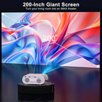 4K Projector with WiFi and Bluetooth, 1500 ANSI Google TV Projector