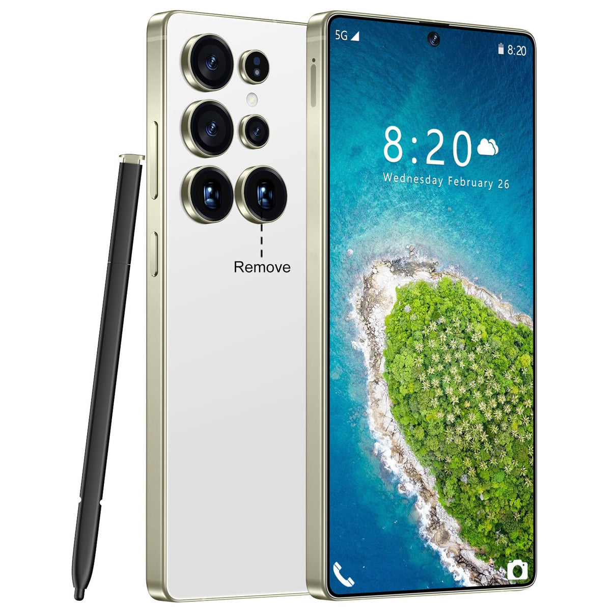 Huness S25 Ultra Unlocked Phone,Built in Pen The Phone,Cell Phone Battery 7000mAh 6.99" HD Screen,Android 14 16+512GB Smartphone,Dual SIM/5G/Face ID/Fingerprint Lock/GPS (Wine Red, 16+512)