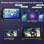 Plug&Play Car Radio for Toyota Tundra 2007-2013/Sequoia 2008-2018 Head Unit, Android 15 Syestem 10.1 Inch Tundra Stereo with Wireless Carplay&Android Auto Bluetooth/Voice Control/GPS Navigation 4G+64G