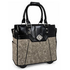 JKM and Company Alligator Compatible With Computer iPad, Laptop Tablet Rolling Tote Bag Briefcase Carryall Bag