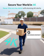 BOTSLAB 4K Security Camera Wireless Outdoor, 4 Cam-Kit, 32GB Local Storage
