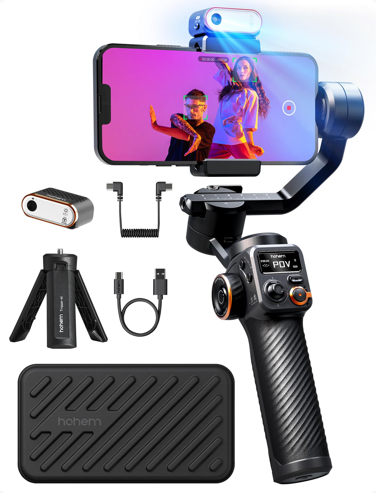 hohem iSteady M7 Gimbal Stabilizer for iPhone & Android, 3-Axis Gimbal