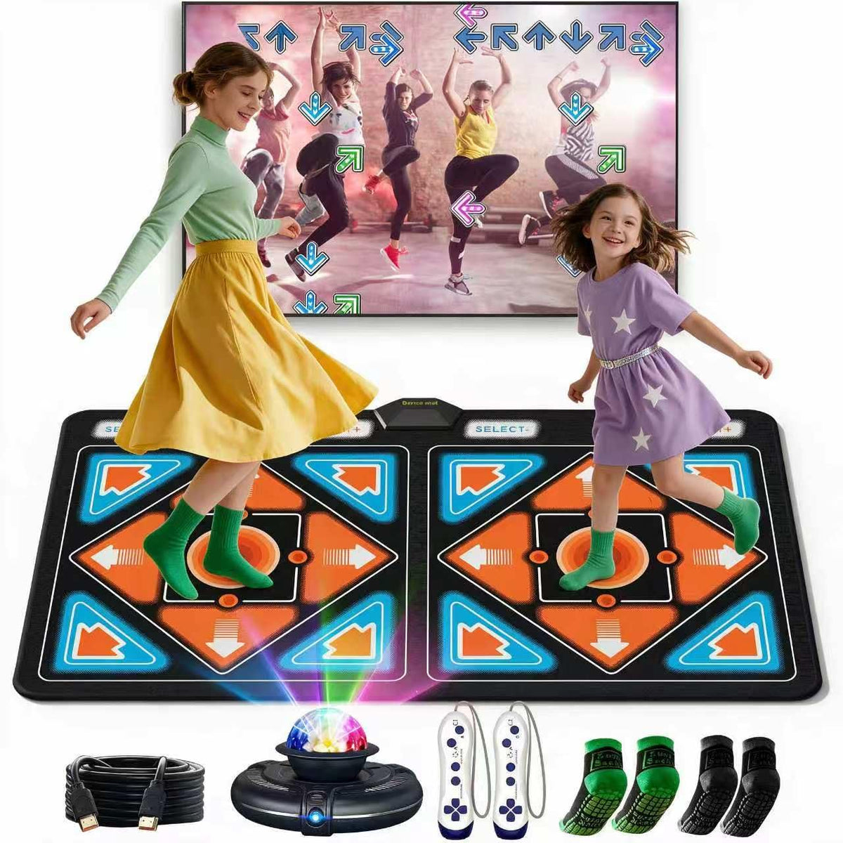 Dance Mat for Kids & Adults: Plug and Play Wireless Musical Dancing Pad