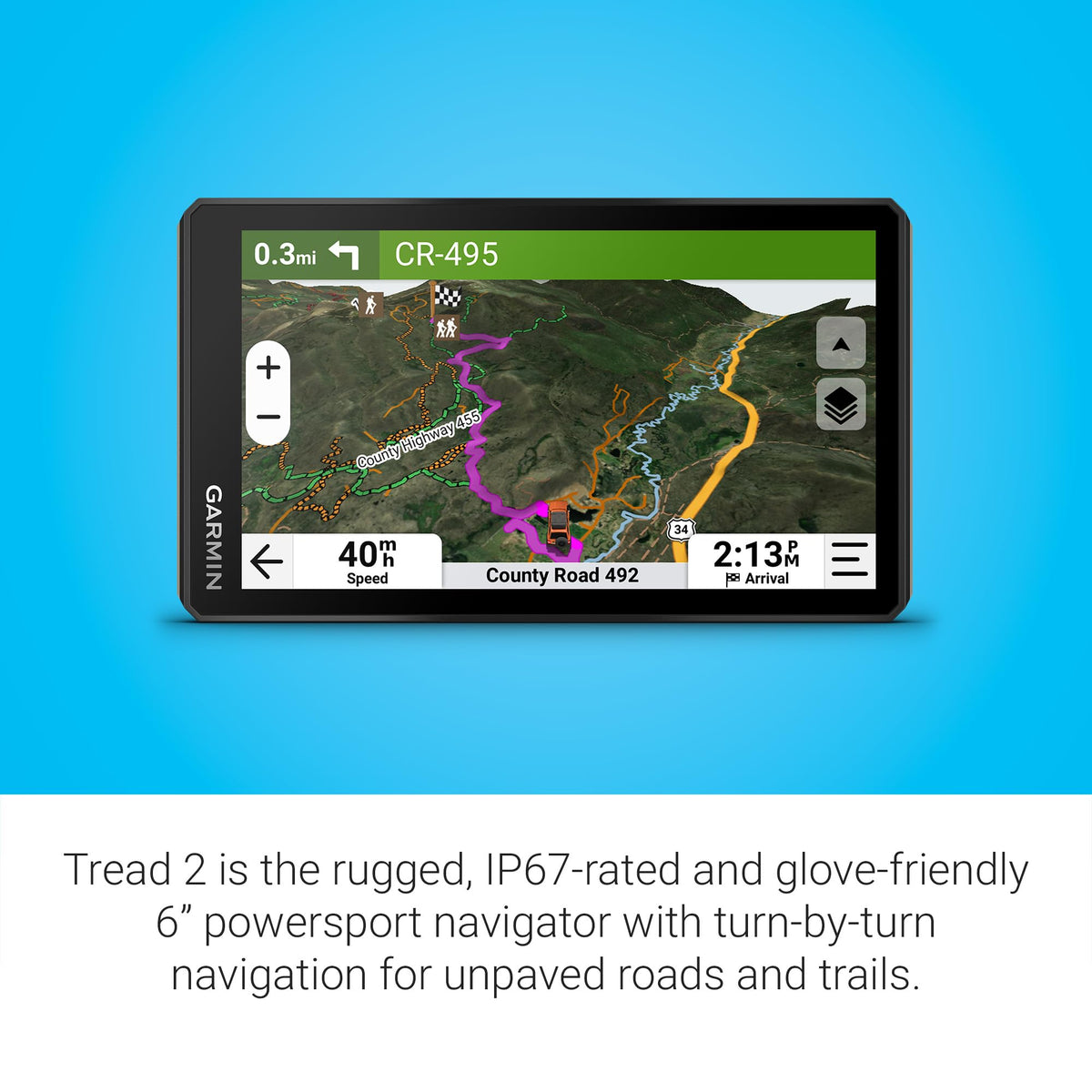 Garmin Tread® 2, Powersport Navigator, 6" Glove-Friendly Display