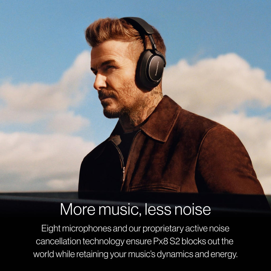 Bowers & Wilkins Px8 S2 Wireless Over-Ear Headphones, Warm Stone