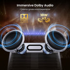 HAPPRUN 3000 ANSI Official Licensed Google TV Outdoor 4K Full HD Projector