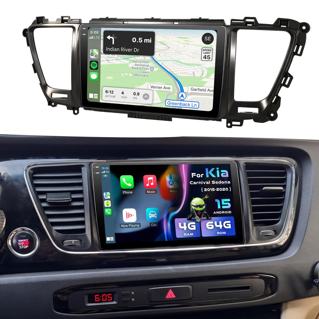4+128G 9" Incell Touch Screen Car Radio for Kia Carnival Sedona 2015-2020