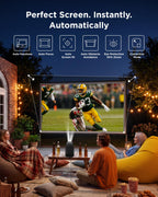 TCL C1 Smart Google TV Projector, WiFi and Bluetooth, 285° Rotating Gimbal