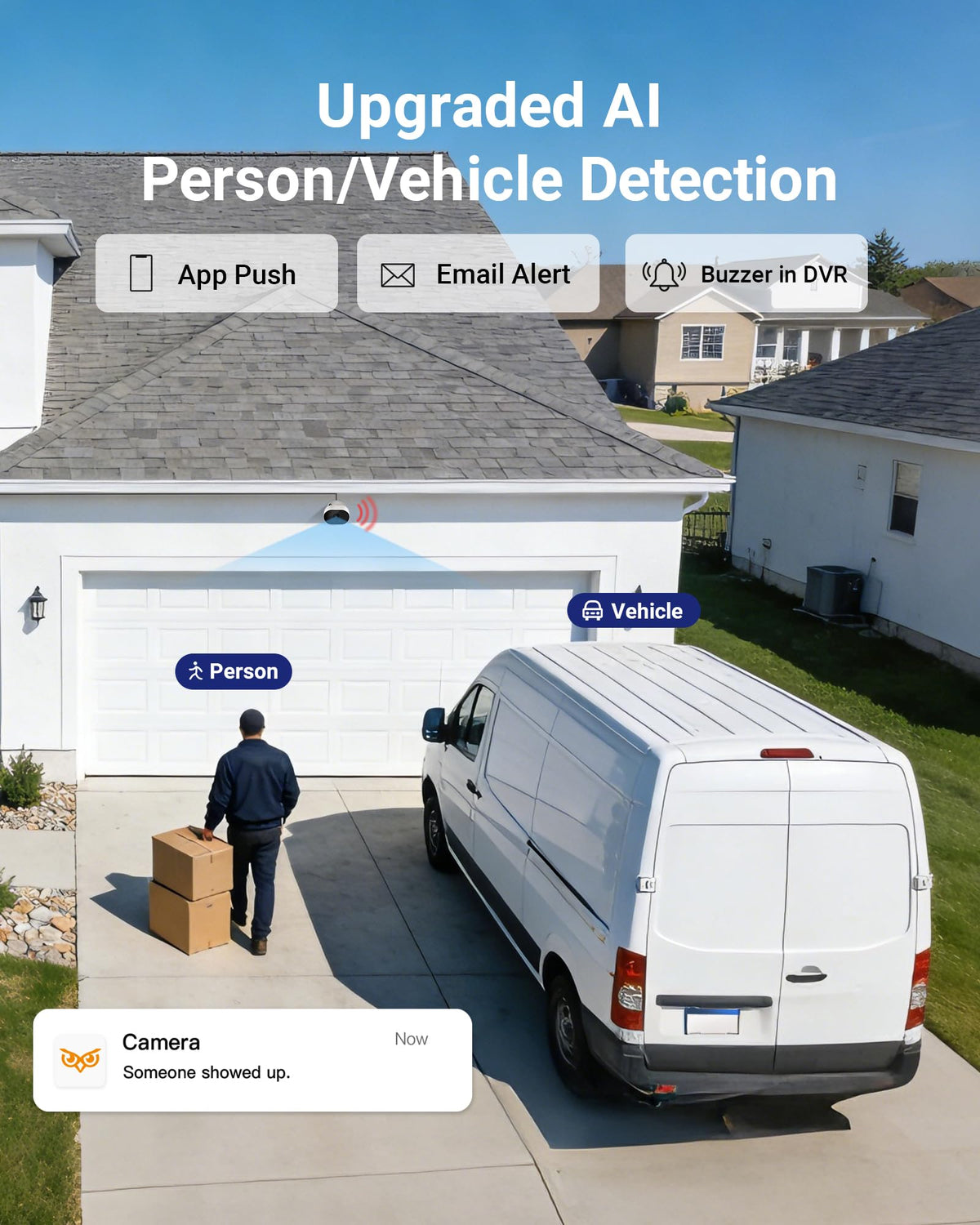 Anlapus 8CH 3K Lite Security Camera System, 4X 1080P CCTV Cameras, No HDD