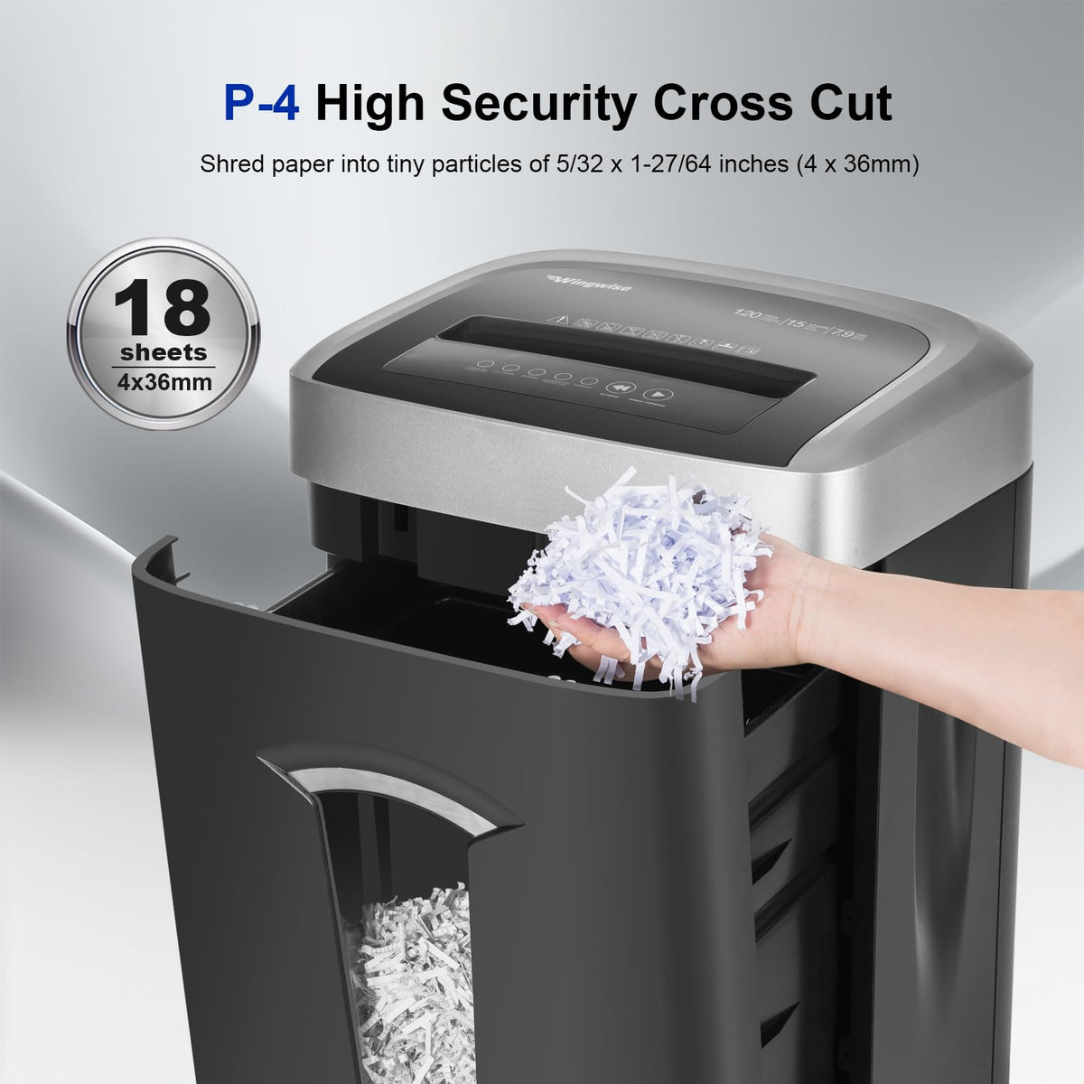 18 Sheets Paper Shredder Heavy Duty for Home Office