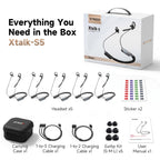 SYNCO Xtalk S5 Wireless Intercom Headset System, 5-Pack, in-Ear Neckband