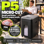 Paper Shredder Heavy Duty 400-sheet Auto Feed, Micro Cut P5 Security
