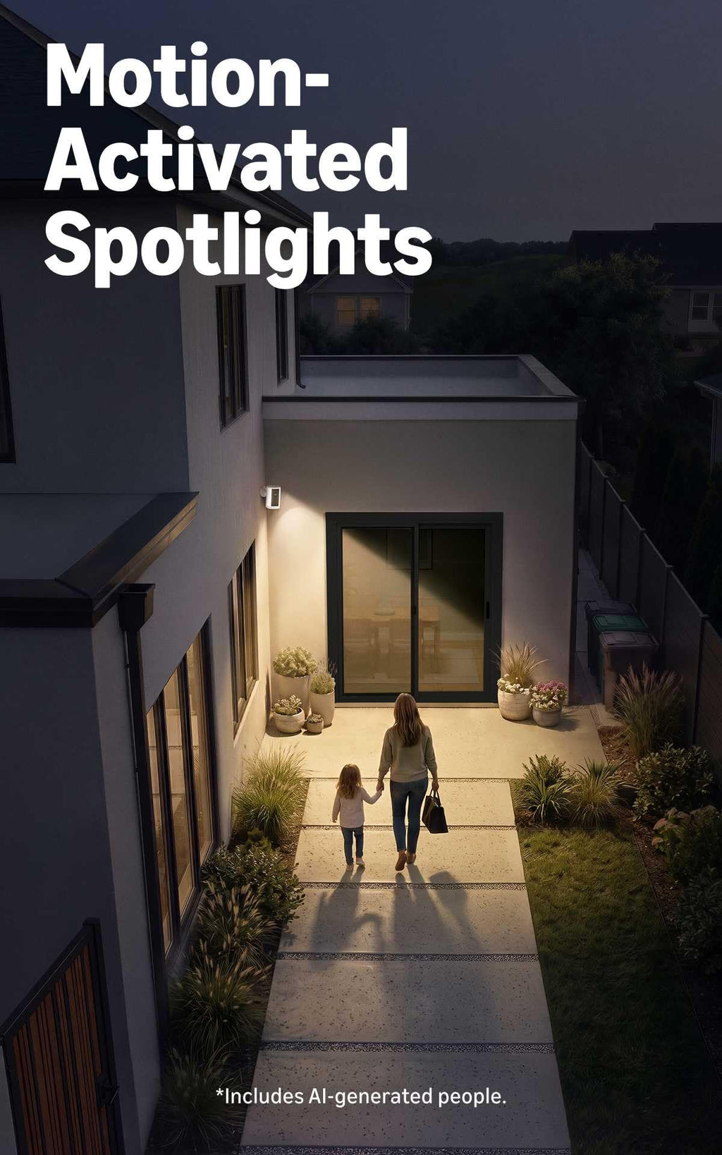 Ring Spotlight Cam 4K Plus, Battery, Retinal 4K, Easy DIY install, Motion-Activated Spotlights, Home or business security, White