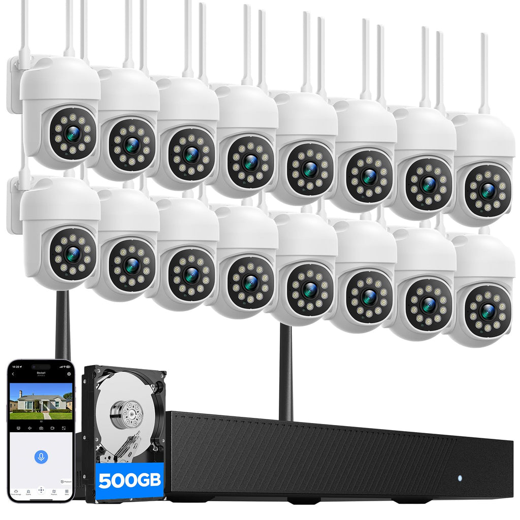 CAMCAMP Home Security Camera System Wireless Outdoor WiFi 5G 24/7 Recording
