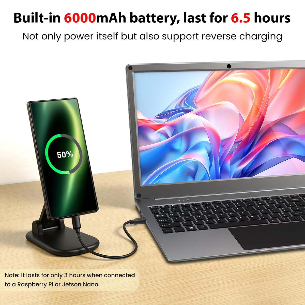ELECROW 15.6" Portable Monitor with Keyboard, Lapdock 1080P FHD IPS Display