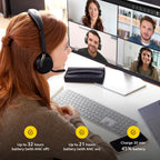 Jabra Evolve2 65 Flex Wireless Stereo Headset with Hybrid ANC, Black
