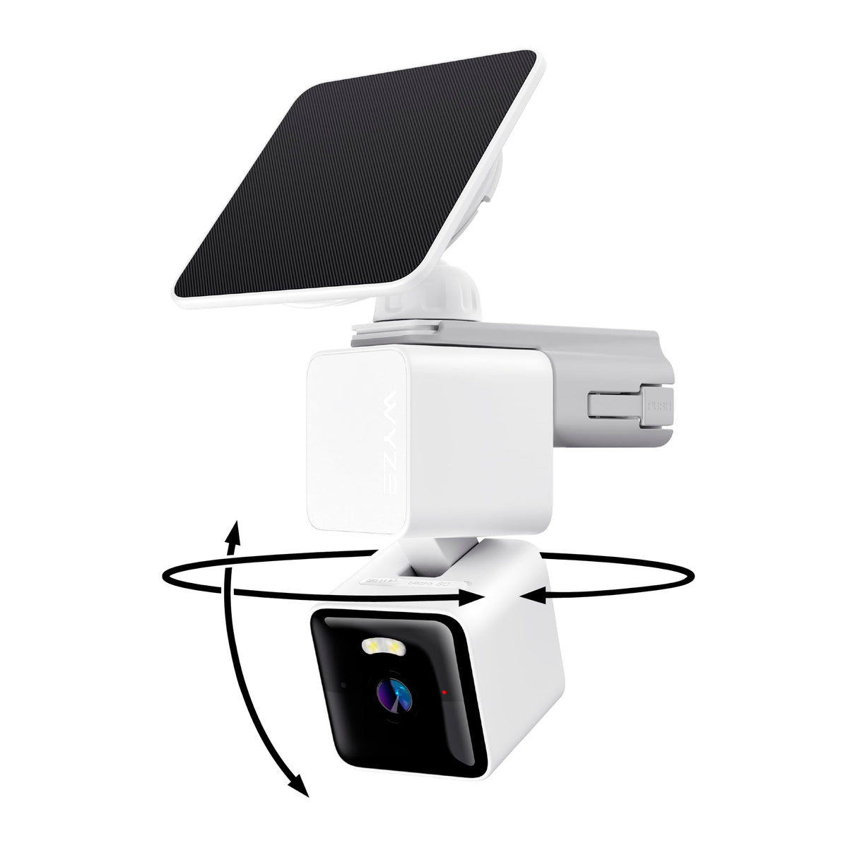 WYZE Solar Cam Pan, 2K Security Cameras Wireless Outdoor,（4-Pack）