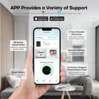 Cell Phone Booster for Home Office, Cover to 9,000 Sq Ft Signal Booster 4G LTE Compatible 5G with LCD Touch Screen 70dB Gain for All U.S. Carriers Verizon, AT&T, T-Mobile, App Support, FCC Approved