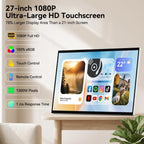 GKG 27" Portable TV with Touch Screen Android Smart Display, 1080P
