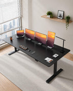 79''x31''Dual Motor Adjustable Large Standing Desk for Home Office