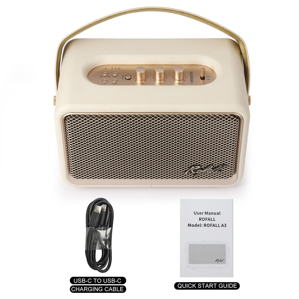 Home Bluetooth Speaker, Loud Stereo Sound with Bass and Treble Controls