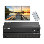 MT-VIKI Video Wall Controller 3x3, HDMI Video Wall Support UHD 4K Input & 1080P Output for 9 TV Splicing Display, 9 Channel Video Wall Processor