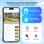 SolarCam 4-Pack, 2K Security Cameras Wireless Outdoor, Solar Powered