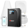 Cell Phone Booster for Home Office, Cover to 9,000 Sq Ft Signal Booster 4G LTE Compatible 5G with LCD Touch Screen 70dB Gain for All U.S. Carriers Verizon, AT&T, T-Mobile, App Support, FCC Approved