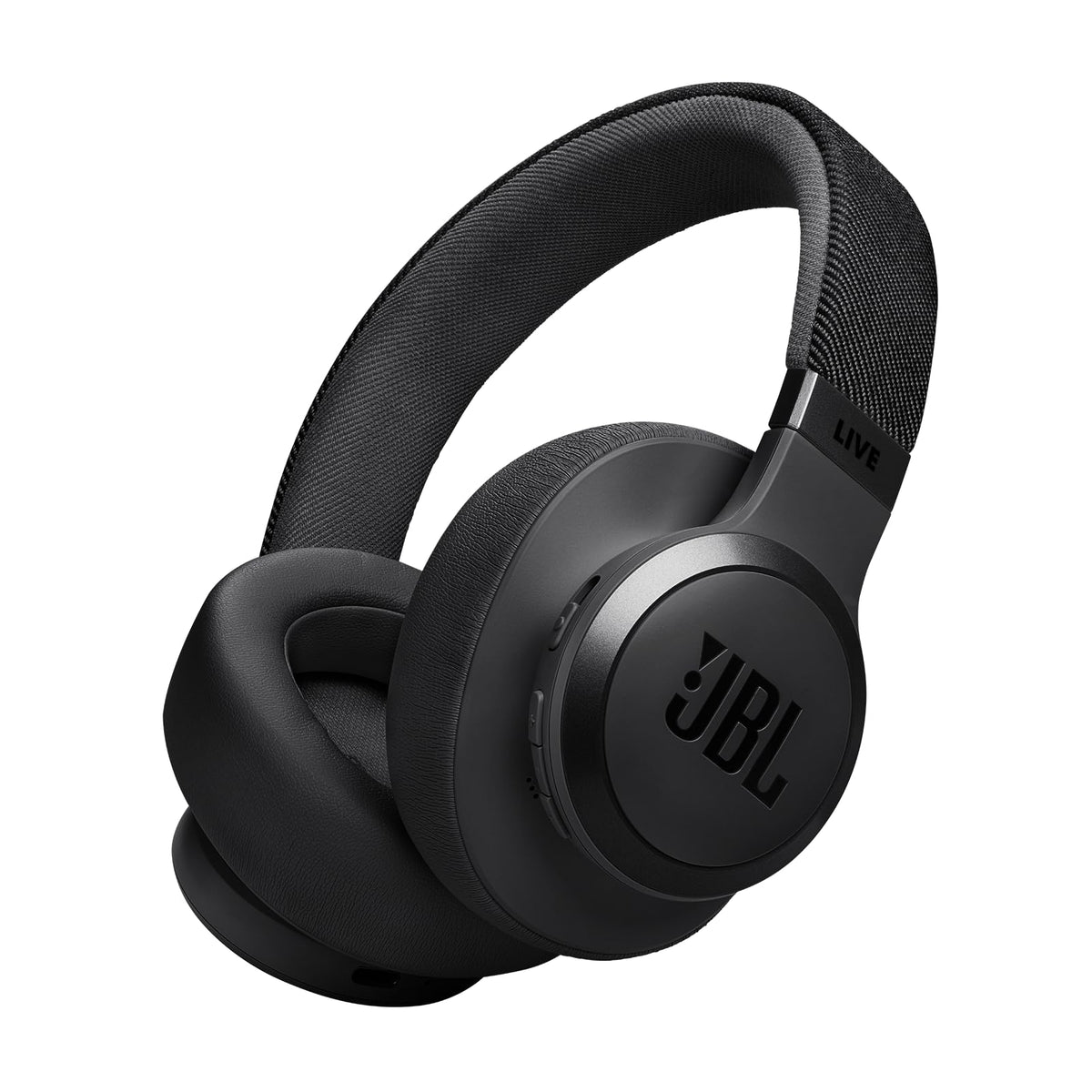 JBL Live 770NC - Wireless Over-Ear Headphones with True Adaptive Noise Cancelling with Smart Ambient, Up to 65 Hours of Battery Life, Comfort-fit Fabric Headband & Carrying Pouch (Sandstone)