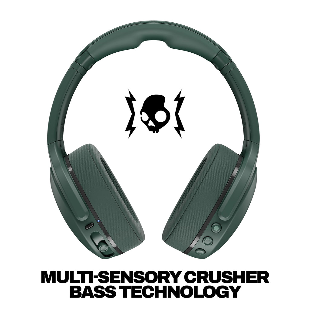 Skullcandy Crusher 540 Active Wireless Sensory Bass Headphones - Forest